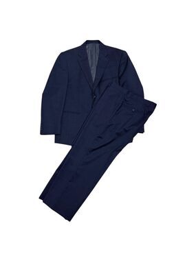 BELLISSIMO 2-piece SUIT Wool Business Casual Formal Blazer Jacket Pants Mens 40S